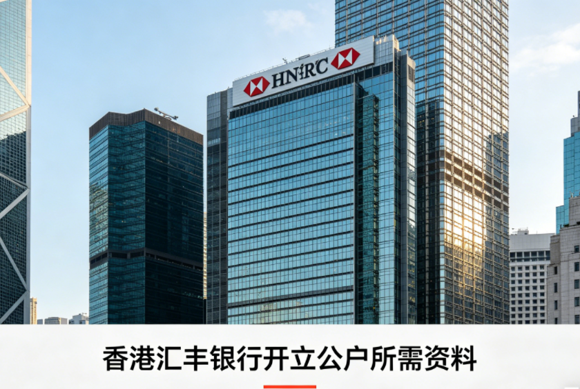 香港汇丰银行开立公户所需资料